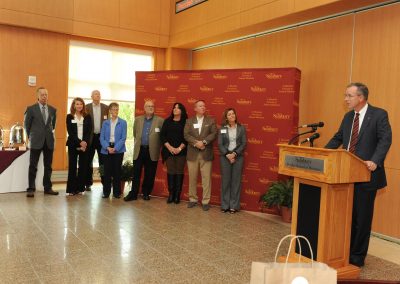 Shore Hatchery Judges & SU President Dr. Wight