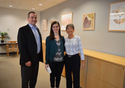 Carole Ratcliffe with REEF Student Kelsey Abernathy and former REEF Director Nick Hammond