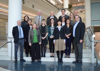 Carole Ratcliffe and Jim Wright with the 2017-2018 REEF Class