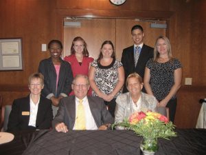 Phil Ratcliffe with second year scholars