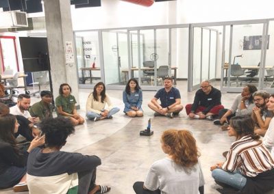 Ratcliffe fellows participating in a group discussion at FIU