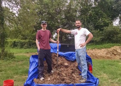 REEF alum Ryan Powell poses with a coworker at Manta Biofuel, the company he founded
