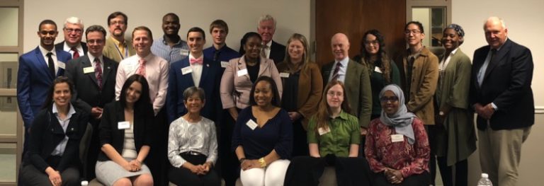 Carol Ratcliffe with students at University of Baltimore May-2017-A