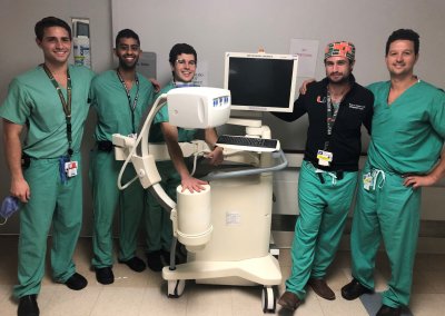 Dept. of Orthopaedics Residents with C-Arm Machine